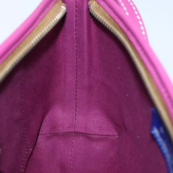 BURBERRY Blue Label Shoulder Bag Canvas 2way Brown Auth - Picture 11 of 16